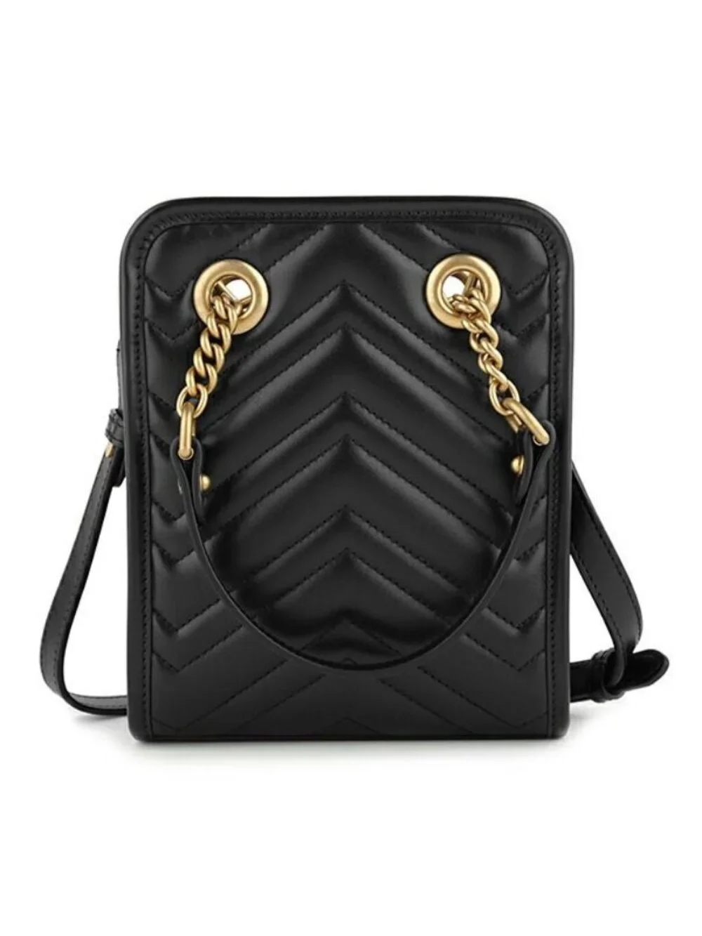Gucci Shoulder Bag GG Marmont Black - Picture 2 of 9
